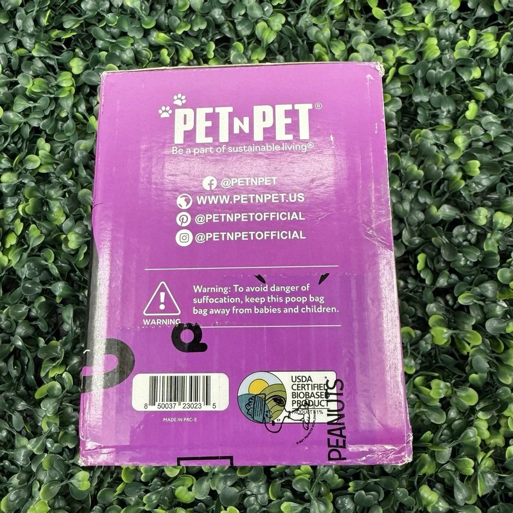 Pet n Pet 288 Dog Waste Bags 18 Rolls with Dispenser Lavender Scented Biobased‎